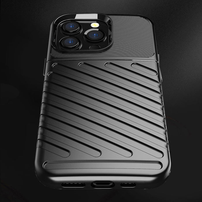 Thunder Case Flexible Tough Rugged Cover TPU Case for iPhone 13 Pro blue