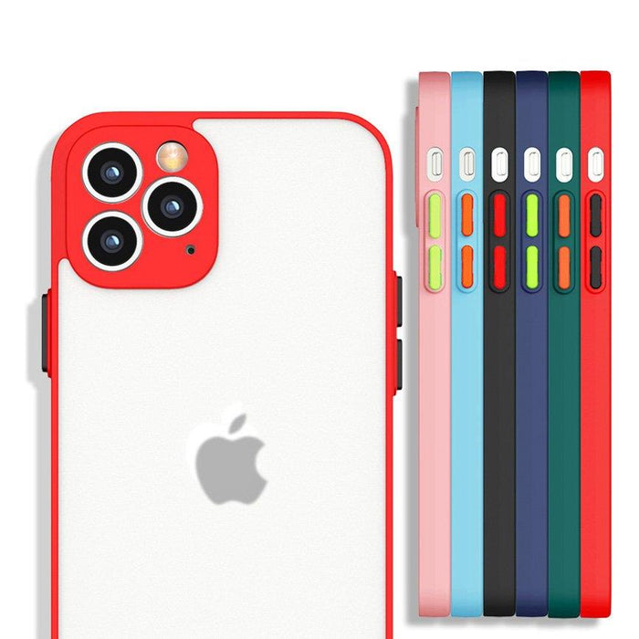 Milky Case silicone flexible translucent case for Samsung Galaxy A72 4G red