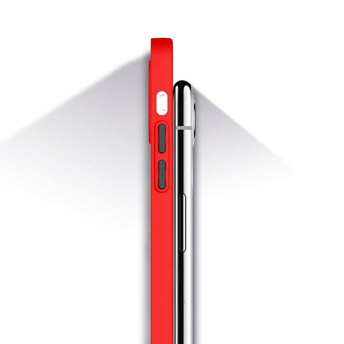 Milky Case silicone flexible translucent case for Samsung Galaxy A22 4G red