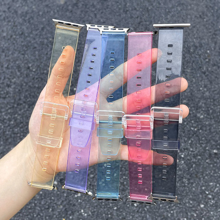 Silicone Strap Bracelet Bracelet Strap Light for Apple Watch 42 / 44 mm - Blue