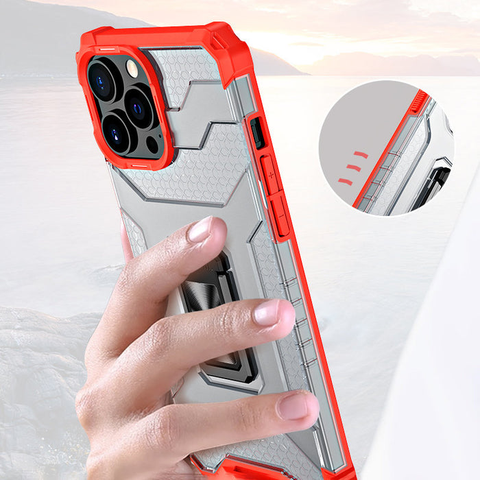Crystal Ring Case Kickstand Tough Rugged Cover for iPhone 11 Pro blue