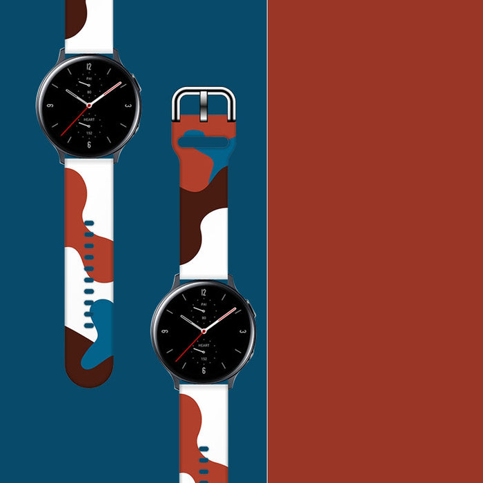 Strap Moro for Samsung Galaxy Watch 45 / 46 / 47 mm silicone bracelet watch band - pattern 8