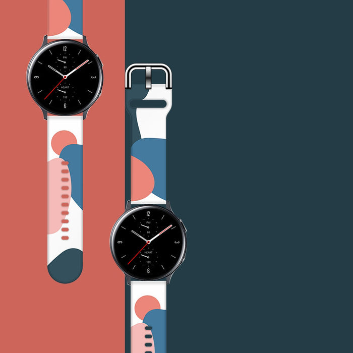 Strap Moro for Samsung Galaxy Watch 45 / 46 / 47 mm silicone bracelet watch band - pattern 10