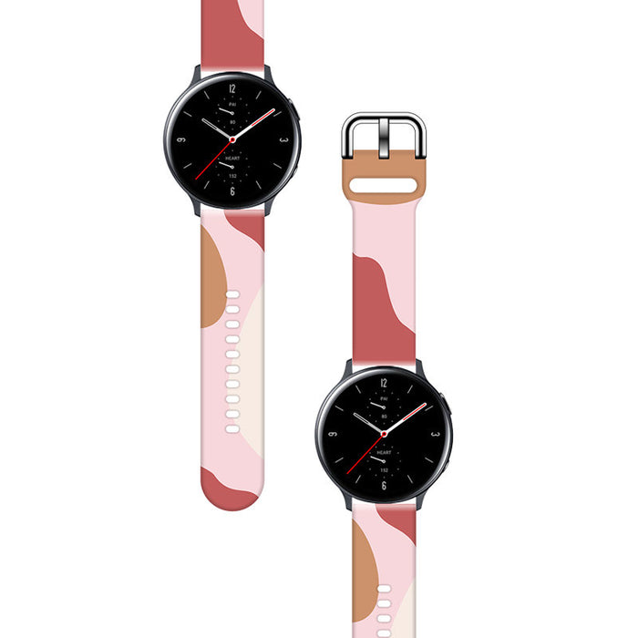 Strap Moro for Samsung Galaxy Watch 45 / 46 / 47 mm silicone bracelet watch band - pattern 12