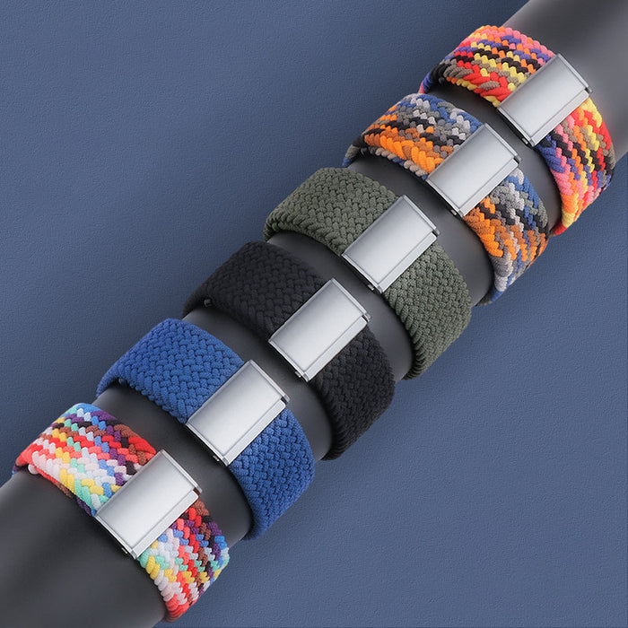 Braided Fabric Strap Bracelet Strap Fabric Band for Apple Watch 38 / 40 / 41 mm - Multicolor