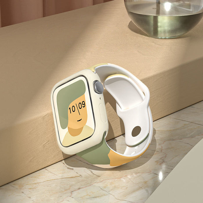 Silicone Strap Moro Watch Bracelet Band for Apple Watch 42 / 44 / 45 / 49 mm - Pattern 6