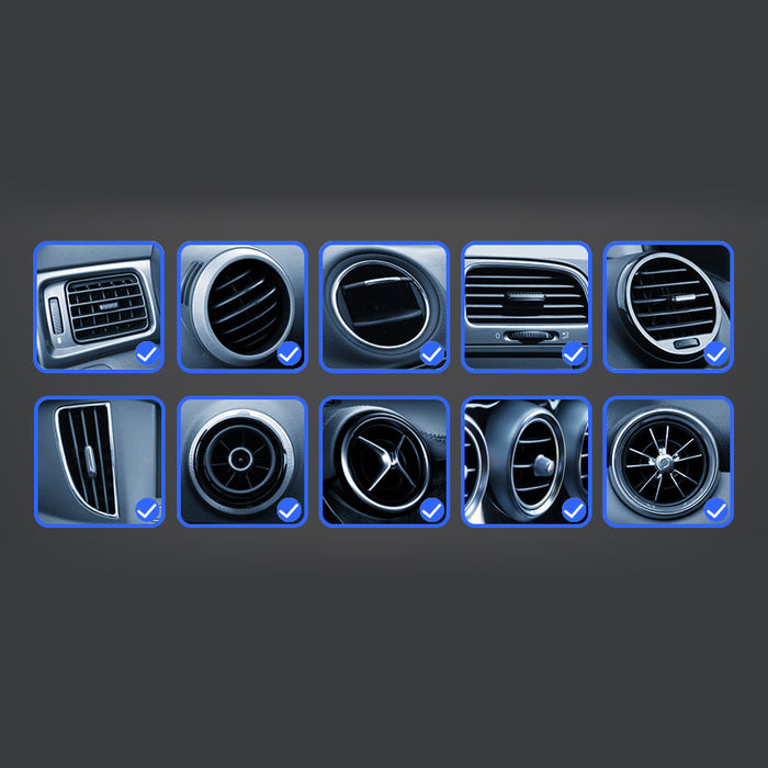 Gravity smartphone car holder for air vent silver (YC08)