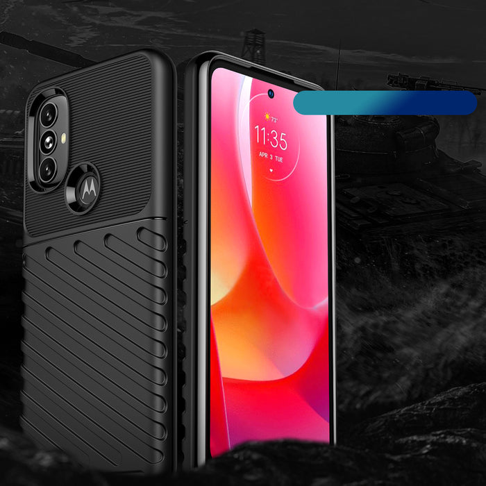 Thunder Case flexible armored cover for Motorola Moto G Power 2022 black