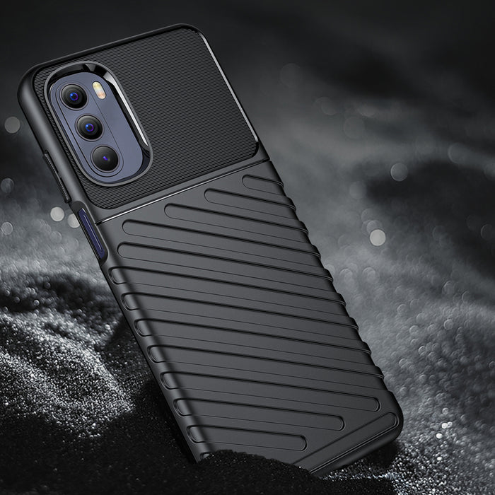 Thunder Case flexible armored cover for Motorola Moto G Stylus 2022 black