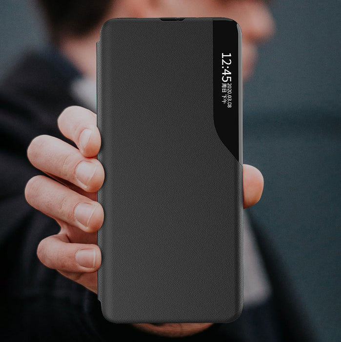 Eco Leather View Case elegant case with flip cover and stand function Xiaomi Redmi Note 11 Pro+ 5G (China) / 11 Pro 5G (China) / Mi11i HyperCharge / Poco X4 NFC 5G black