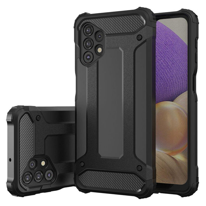 Hybrid Armor Case Tough Rugged Cover for Samsung Galaxy A73 black