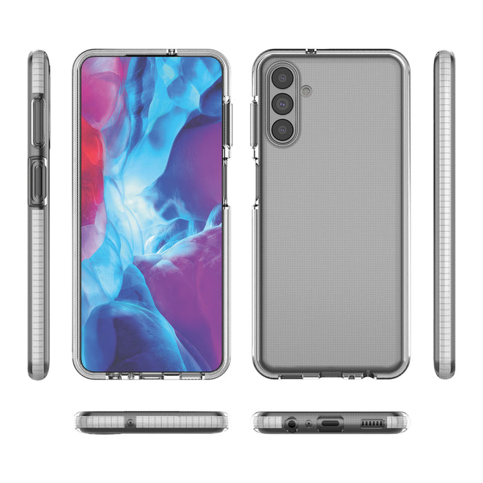 Spring Case Cover Gel Cover with Color Frame for Samsung Galaxy A13 5G Light Pink