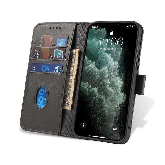 Magnet Case elegant case cover cover with a flap and stand function OnePlus Nord N200 5G black