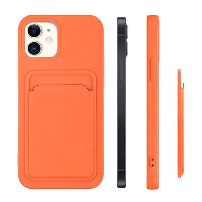 Card Case Silicone Cover Wallet with Card Slot Documents for Xiaomi Redmi Note 11 Pro+ 5G / 11 Pro (China) Navy Blue