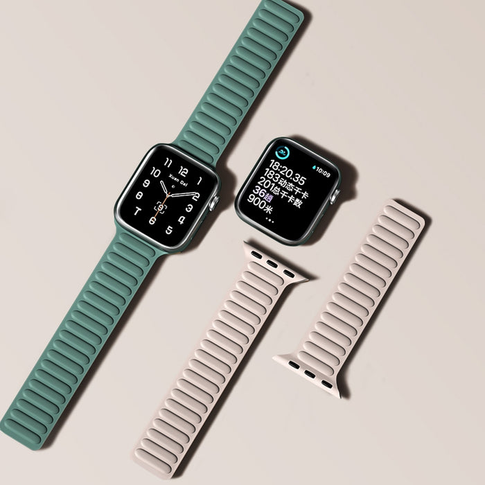 Magnetic Strap Magnetic Strap Bracelet for Apple Watch 41mm - Red