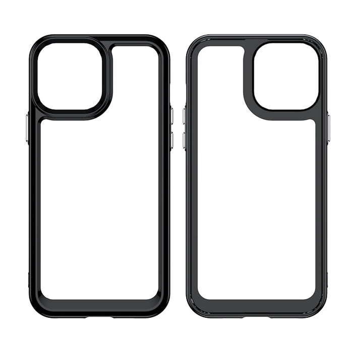 Outer Space Case for iPhone 12 Pro Max hard cover with gel frame blue