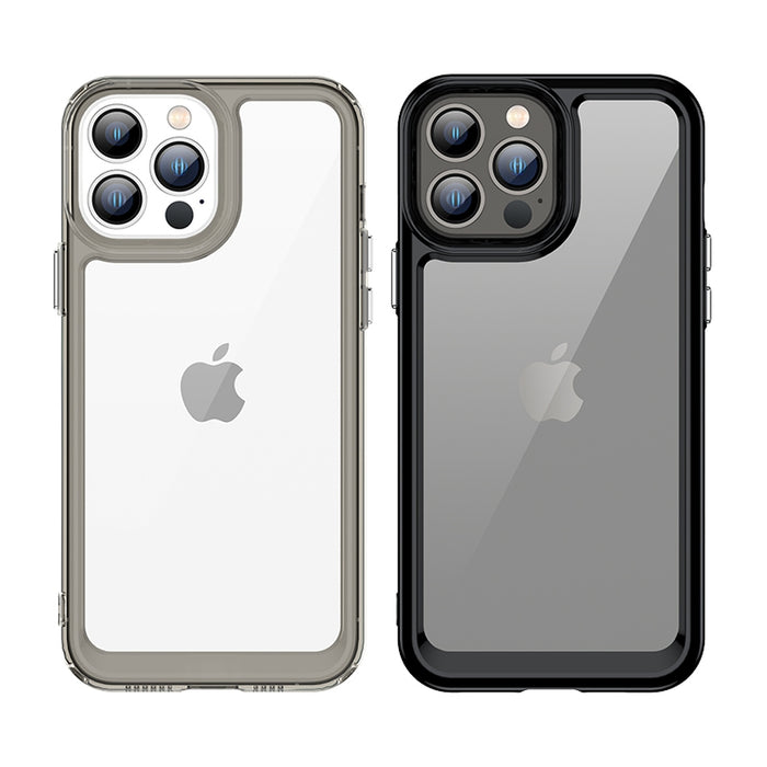 Outer Space Case for iPhone 12 Pro Max hard cover with gel frame blue