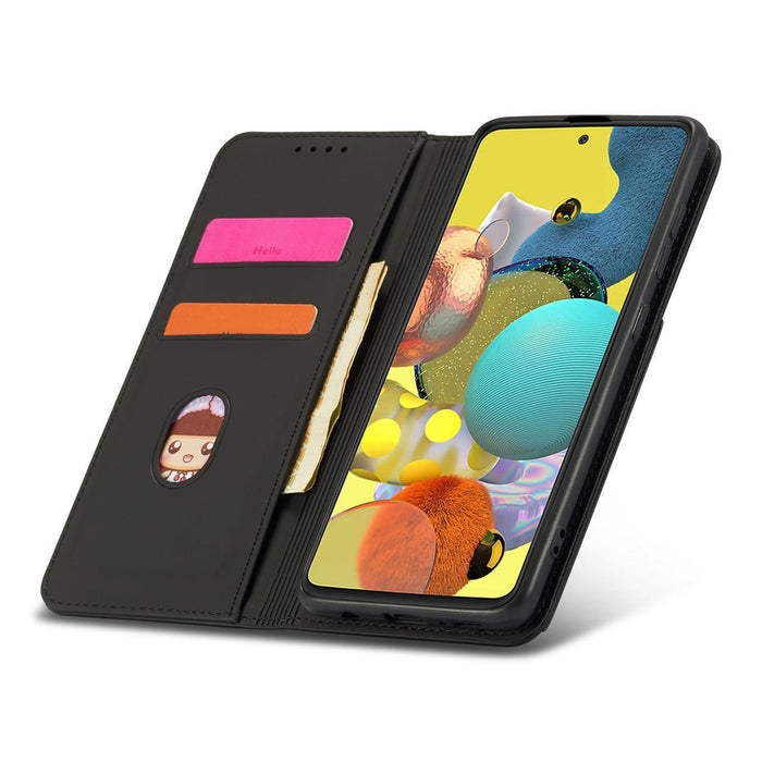 Magnet Card Case Case for Samsung Galaxy A12 5G Pouch Wallet Card Holder Black