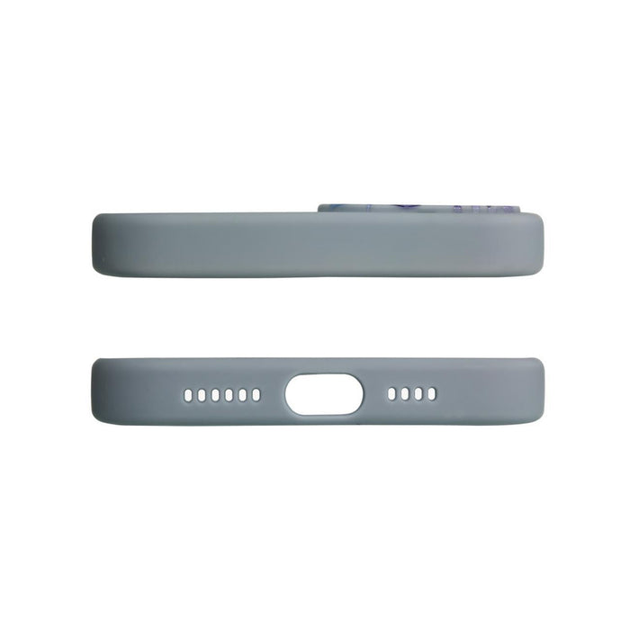 Design Case for iPhone 12 Pro Max flower case dark blue