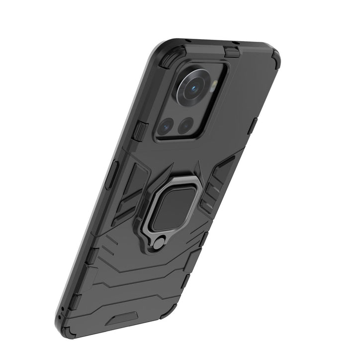 Ring Armor armored hybrid case cover + magnetic holder for OnePlus Ace black