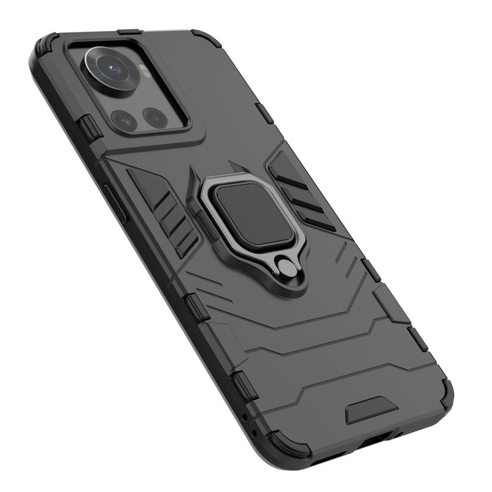Ring Armor armored hybrid case cover + magnetic holder for OnePlus Ace black