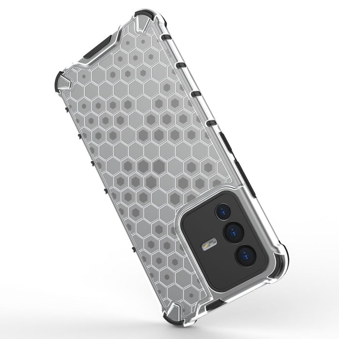 Honeycomb case armored cover with a gel frame Vivo V23 5G black