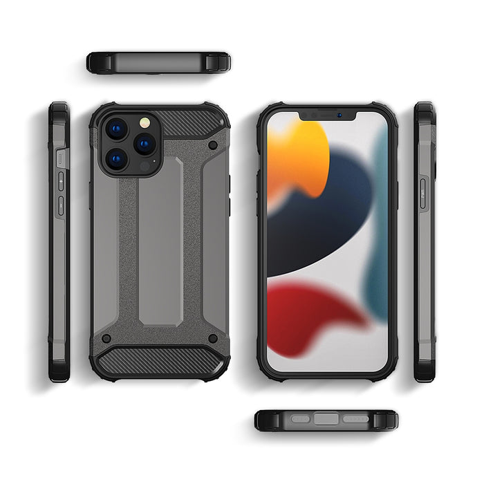 Hybrid Armor case for iPhone 14 Pro armored hybrid cover blue