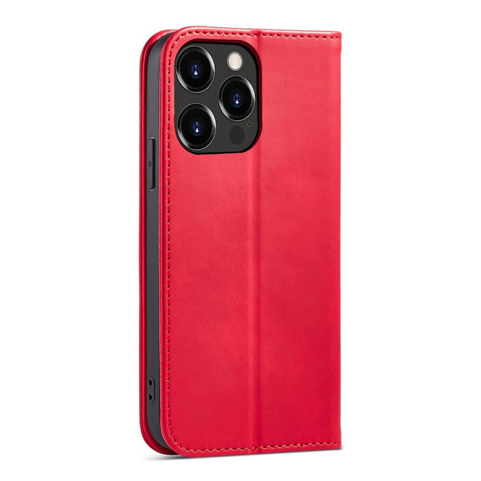 Magnet Fancy Case case for iPhone 14 Pro Max flip cover wallet stand red