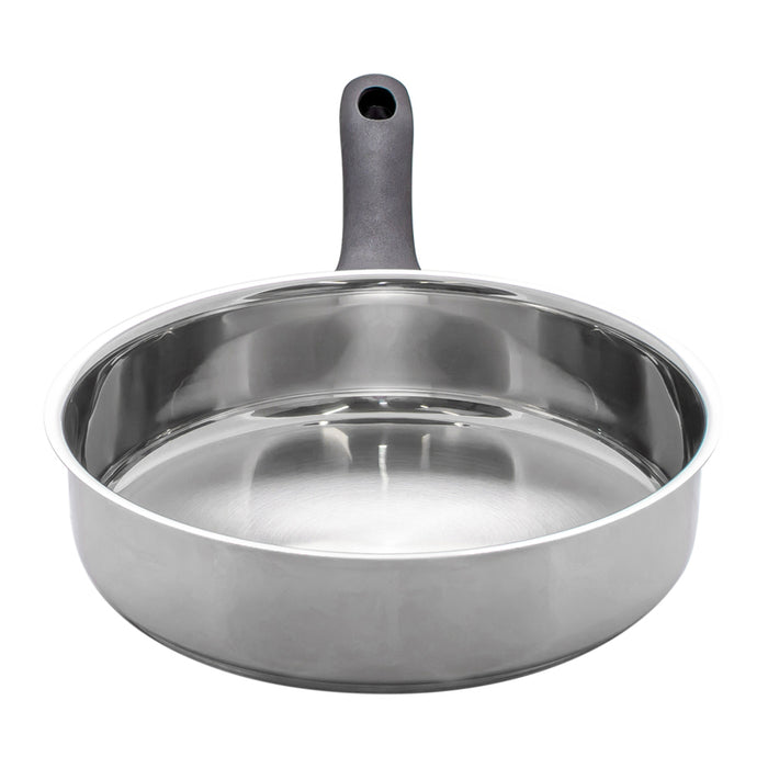 PAN WITH THREE-LAYER 20 CM CHROME