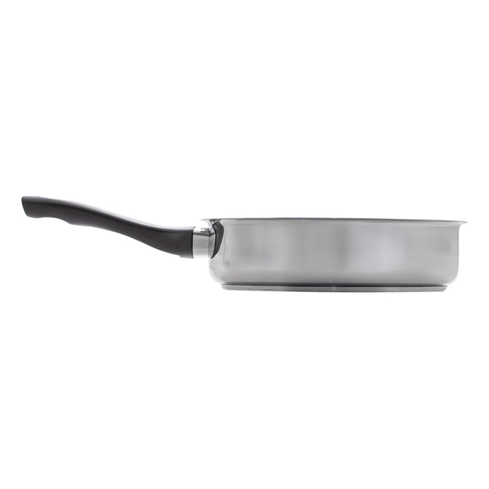 PAN WITH THREE-LAYER 20 CM CHROME