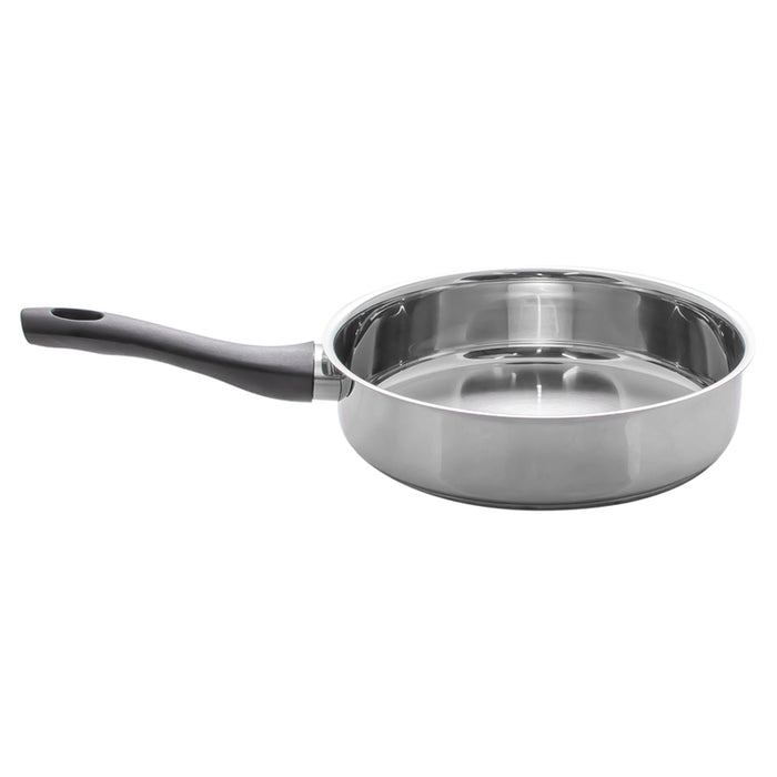 PAN WITH THREE-LAYER 20 CM CHROME