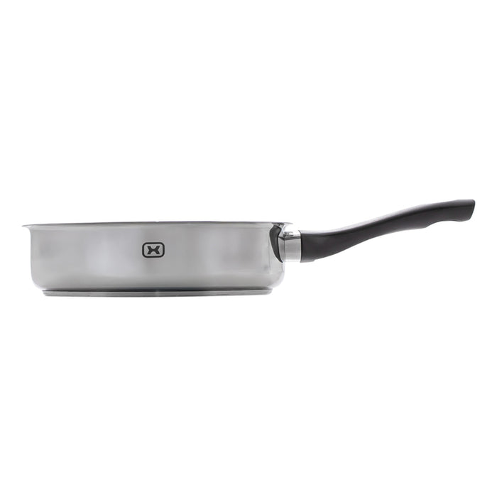 PAN WITH THREE-LAYER 20 CM CHROME