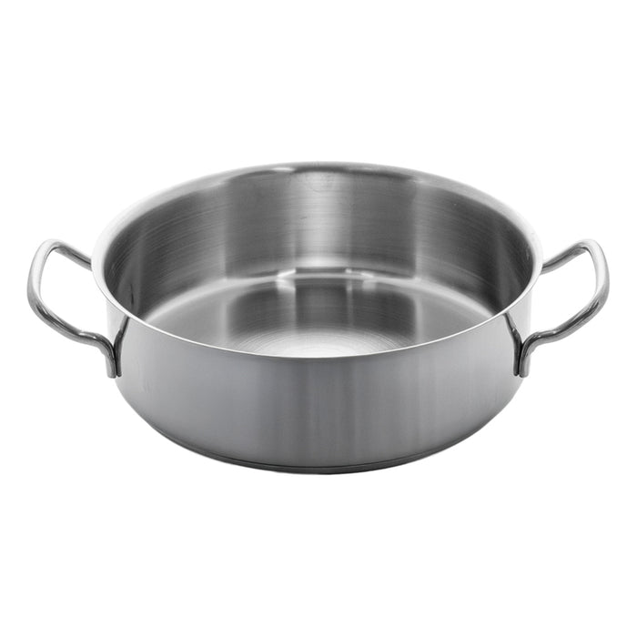 DEEP FRYING PAN WITH THREE-LAYER 24 CM CHROME