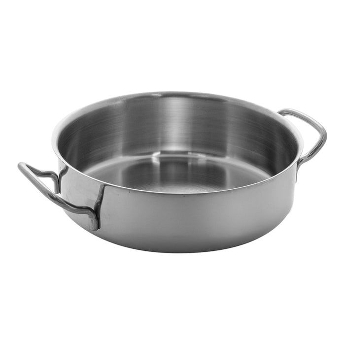 DEEP FRYING PAN WITH THREE-LAYER 24 CM CHROME