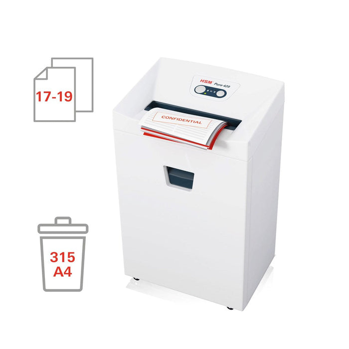 HSM Pure 420 shredder 35 l 3,9 mm - ShreddersBIU-NIS<<<Office equipmentBIU<<<ActionPL