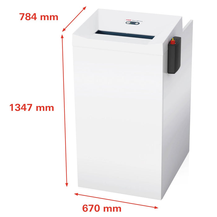 HSM Pure 740 max shredder, 240 l, 4,5x30 mm