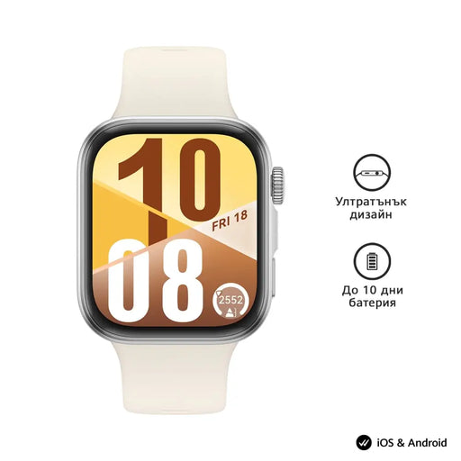 Huawei Watch Fit 4 Seiya-B19F White - Watches<<<HUAWEI Mobile Phones<<<HUAWEI<<<PolyComp&&&Електроника Телефони и