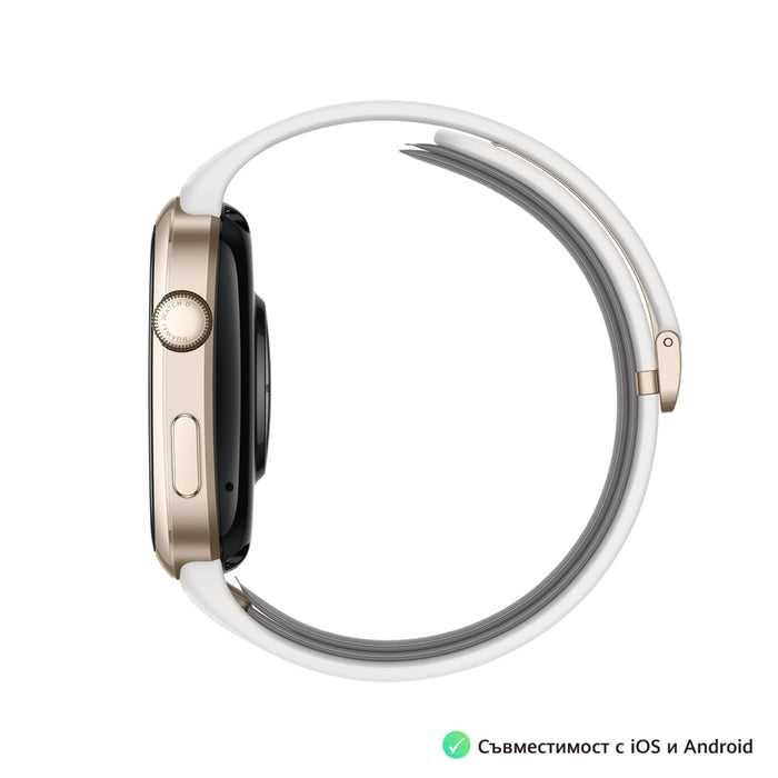 Huawei Watch D2 LCA-B11, Gold, 1.82" Amoled, Airbag/Strap Size 26mm, Ambulatory 24H Blood Pressure, HR monitoring PPG 6.0, Rotating crown, IP68,  Speaker&Micophone, Dual-band, Battery 524mAh