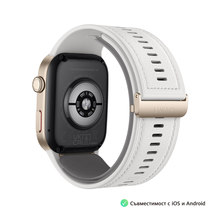 Huawei Watch D2 LCA-B11, Gold, 1.82" Amoled, Airbag/Strap Size 26mm, Ambulatory 24H Blood Pressure, HR monitoring PPG 6.0, Rotating crown, IP68,  Speaker&Micophone, Dual-band, Battery 524mAh