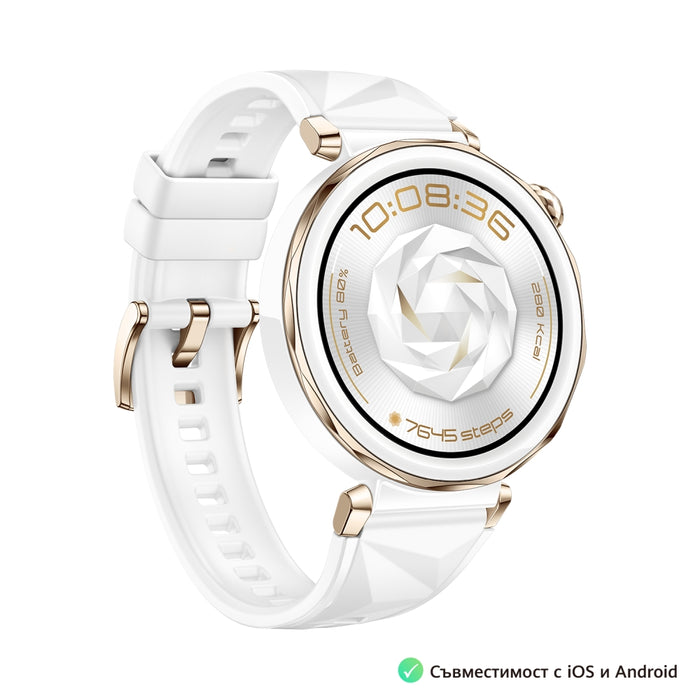 Huawei Watch GT5 Pro Jana-B29F, 1.32" Amoled 466x466, PPI 352, BT5.2, BLE/BR/EDR, 323mAh, 40-meter free diving, HUAWEI TruSense System, ECG analysis, Battery life up to 7 days, Compatible with iOS and Android devices, White Fluoroelastomer