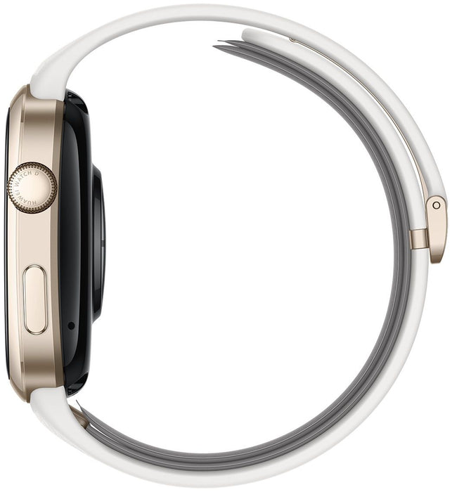Huawei Watch D2 LCA-B11, Gold, 1.82" Amoled, Airbag/Strap Size 26mm, Ambulatory 24H Blood Pressure, HR monitoring PPG 6.0, Rotating crown, IP68,  Speaker&Micophone, Dual-band, Battery 524mAh