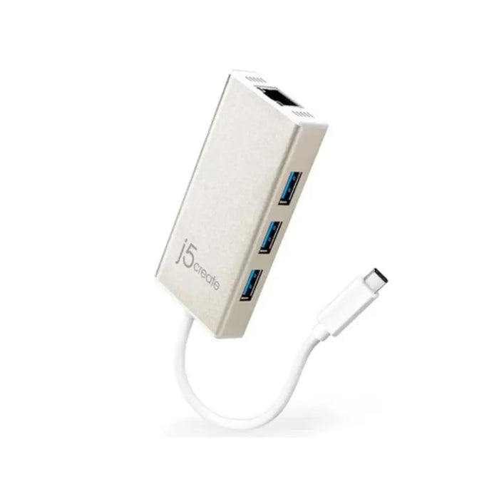 Hub 3-port J5create JCH471 USB-C 3.1 USB-A 3.0 Gigabit Ethernet - USB хъбове<<<Компютърна периферия<<<ValiAPI