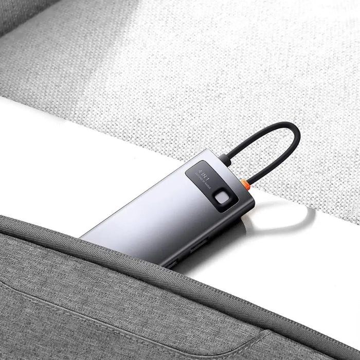 Hub 4in1 Baseus Metal Gleam Series USB-C to 3x USB 3.0 + Ethernet RJ45 - Hubs<<<IT Accessories<<<InnproXML&&&Huby
