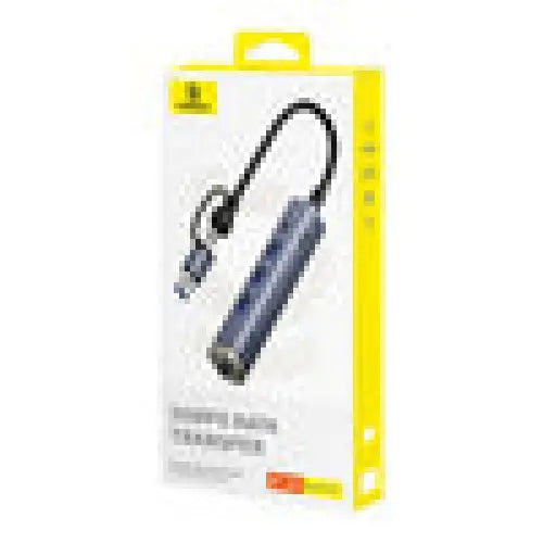 Hub 4in1 Baseus UltraJoy USB-A&USB-C to 3xUSB3.0 + USB-C + RJ45 (grey) - Hubs<<<IT Accessories<<<InnproXML