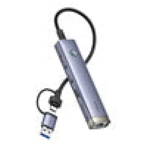 Hub 4in1 Baseus UltraJoy USB-A&USB-C to 3xUSB3.0 + USB-C + RJ45 (grey) - Hubs<<<IT Accessories<<<InnproXML