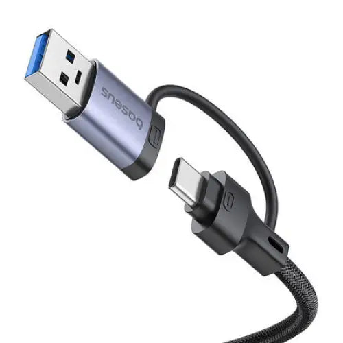 Hub 4in1 Baseus UltraJoy USB-A&USB-C to 3xUSB3.0 + USB-C + RJ45 (grey) - Hubs<<<IT Accessories<<<InnproXML