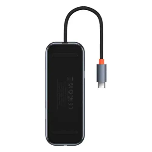 Hub 5in1 Baseus AcmeJoy series USB-C to 2xUSB 3.0 + USB 2.0 + USB-C PD + HDMI (dark grey) - Hubs<<<IT