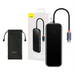Hub 5in1 Baseus AcmeJoy series USB-C to 2xUSB 3.0 + USB 2.0 + USB-C PD + HDMI (dark grey) - Hubs<<<IT