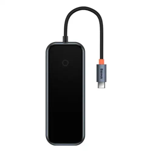 Hub 5in1 Baseus AcmeJoy series USB-C to 2xUSB 3.0 + USB 2.0 + USB-C PD + HDMI (dark grey) - Hubs<<<IT