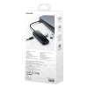 Hub 5in1 Baseus AcmeJoy series USB-C to 2xUSB 3.0 + USB 2.0 + USB-C PD + RJ45 (dark grey) - Hubs<<<IT